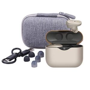 Aenllosi Hard Carrying Case Replacement for Sony WF-1000XM3 / WF-1000XM4 Truly Wireless Earbuds (Grey)