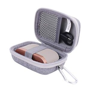aenllosi hard carrying case replacement for sony wf-1000xm3 / wf-1000xm4 truly wireless earbuds (grey)