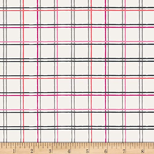 Art Gallery Fabrics Art Gallery Playing Pop Plaid Beat Sparkling Fabric, Beige