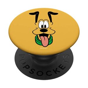 disney pluto big face popsockets popgrip: swappable grip for phones & tablets