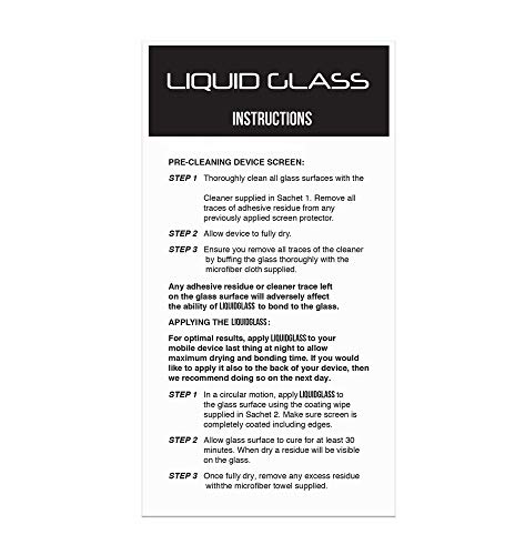 Luvvitt Liquid Glass Screen Protector Scratch and Shatter Resistant Wipe On Nano Protection for All Phones Tablets Smart Watches - Universal