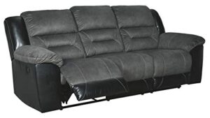 signature design by ashley contemporary reclining sofas, gray