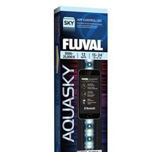 fluval aquasky 2.0 led aquarium lighting, 12 watts, 15-24 inches