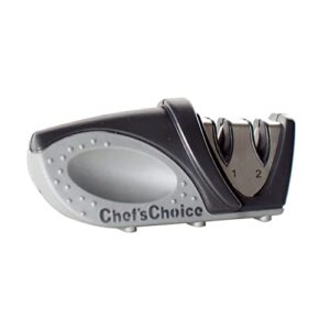 chefschoice 476 compact manual knife sharpener, 2-stage, black