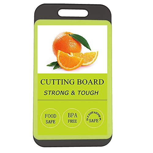 Svenee Mini Kitchen Cutting Board Mats, BPA Free, Dishwasher Safe, Juice Grooves, Thicker Boards, Easy Grip Handle, Non Porous, 2 pack