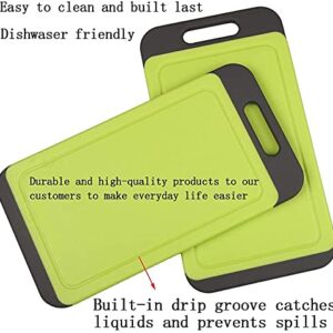 Svenee Mini Kitchen Cutting Board Mats, BPA Free, Dishwasher Safe, Juice Grooves, Thicker Boards, Easy Grip Handle, Non Porous, 2 pack