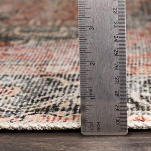 Artistic Weavers Suri Vintage Washable Area Rug 7'10" x 10'2", Rust/Blue