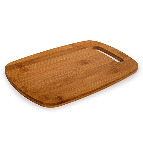 Luciano Housewares, Beige Classic Bamboo Cutting Board, 12.6 x 7.87 inches, 12.75 x 7.87