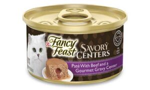 fancy feast 12-pack cans savory centers beef canned cat food,12-3 oz cans