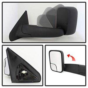 Acanii - Telescoping Towing Extend Flip Up Power Heat Mirrors Passenger+Driver For 2002-2008 RAM 1500/03-09 2500 3500