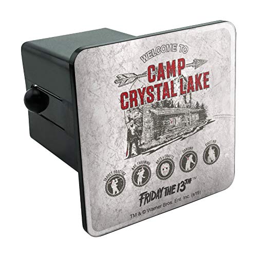 Friday The 13th Camp Crysal Lake Tow Trailer Hitch Cover Plug Insert