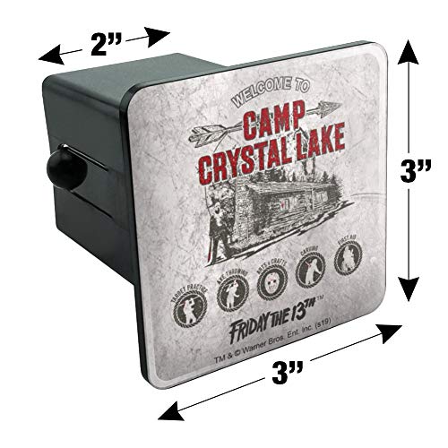 Friday The 13th Camp Crysal Lake Tow Trailer Hitch Cover Plug Insert