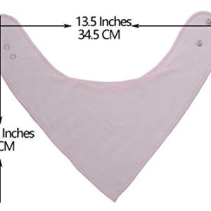 Maiwa Bandana Snap Drool Bibs for Baby Girls for Drooling eating Teething for 8 Pack