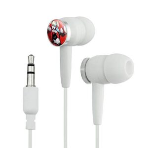 graphics & more harley quinn character novelty in-ear earbud headphones