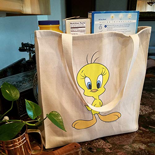 Looney Tunes Tweety Bird Grocery Travel Reusable Tote Bag