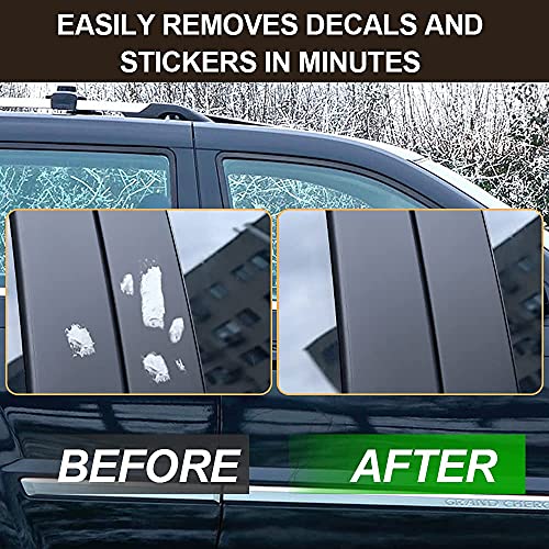 Dualshine Decal Remover Eraser Wheel, Rubber Wheel Decal Remover Car Sticker Remover Tool Rubber Decal Eraser Wheel Adhesive Remover 4”Pad with Drill Adapter Kit