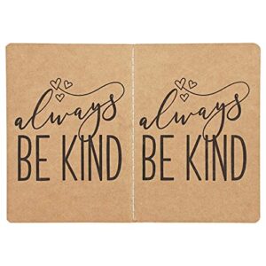 Kindness Counts Kraft Pocket Journals, Bulk Journals for Kids (4 x 5.75 in, 24 Pack)