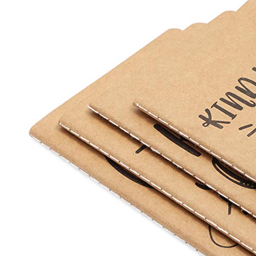 Kindness Counts Kraft Pocket Journals, Bulk Journals for Kids (4 x 5.75 in, 24 Pack)