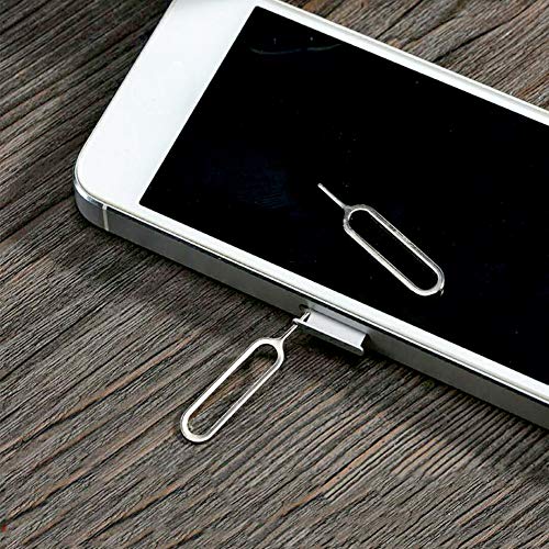 AYWFEY 16 Pieces SIM Card Removal Openning Tool Tray Eject Pins Needle Opener Ejector Compatible with All iPhone Apple iPad HTC Samsung Galaxy Cell Phone Smartphone Watchchain Link Remover