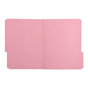 Amazon Basics File Folders, Letter Size, 1/3 Cut Tab, Pink, 36-Pack