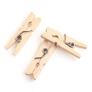 CCINEE 150 PCS Mini Wooden Clothespins,Multi-Function Clothespins Photo Paper Peg Pin Craft Clips for Home School Arts Crafts Decor, 1 Inch