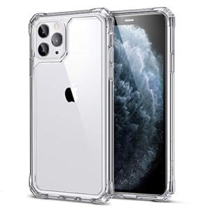 esr air armor designed for iphone 11 pro case, [shock-absorbing] [scratch-resistant] [military grade protection] hard pc + flexible tpu frame, for the iphone 5.8”(2019), clear