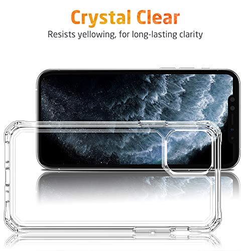 ESR Air Armor Designed for iPhone 11 Pro Case, [Shock-Absorbing] [Scratch-Resistant] [Military Grade Protection] Hard PC + Flexible TPU Frame, for The iPhone 5.8”(2019), Clear