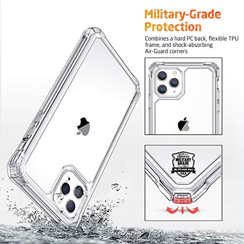 ESR Air Armor Designed for iPhone 11 Pro Case, [Shock-Absorbing] [Scratch-Resistant] [Military Grade Protection] Hard PC + Flexible TPU Frame, for The iPhone 5.8”(2019), Clear
