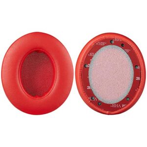 replacement ear pads for studio2, ear cushions earpads with memory foam compatible with beats studio2.0 / studio3.0 wireless/wired(1pair red)