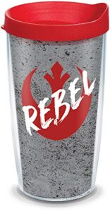 tervis made in usa double walled star wars insulated tumbler cup keeps drinks cold & hot, 16oz, rebels