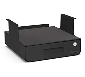 UPLIFT Desk Locking Under Desk Drawer with Shelf (Black)