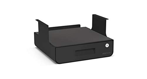 UPLIFT Desk Locking Under Desk Drawer with Shelf (Black)