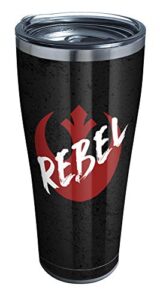 tervis triple walled star wars insulated tumbler cup keeps drinks cold & hot, 30oz - stainless steel, rebels