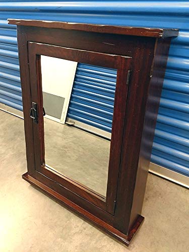 24" W x 30" H Rustic Mission Medicine Cabinet/Surface Mount/Dark Finish/Handmade