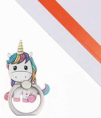 4-Pack Phone Ring Holder Stand, Cute Unicorn 360 Rotation Finger Grip Stand Mount for Cellphones and Tablets (Unicorn Ring)