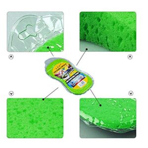 Car Wash Sponges,Large Cleaning Sponges Pad,5Pcs Size 23x11x4.5CM,Mix Colors Cleaning Washing Sponges for Kitchen with Vacuum Compressed Packing