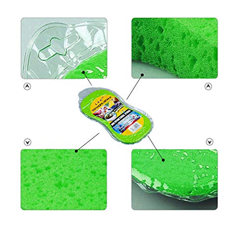 Car Wash Sponges,Large Cleaning Sponges Pad,5Pcs Size 23x11x4.5CM,Mix Colors Cleaning Washing Sponges for Kitchen with Vacuum Compressed Packing