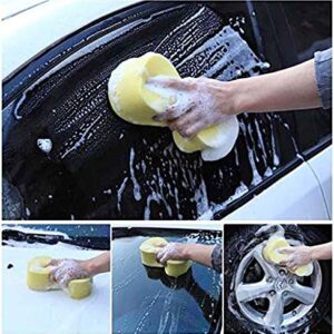 Car Wash Sponges,Large Cleaning Sponges Pad,5Pcs Size 23x11x4.5CM,Mix Colors Cleaning Washing Sponges for Kitchen with Vacuum Compressed Packing