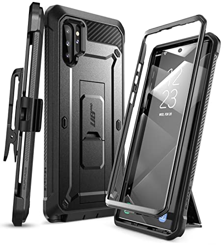 SUPCASE Unicorn Beetle Pro Series Case Designed for Samsung Galaxy Note 10 Plus/Note 10 Plus 5G, Full-Body Rugged Holster & Kickstand Without Built-in Screen Protector (Black)