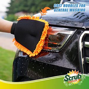 SCRUBIT Car Wash Mitt Car Scrubber - 2 Pack – Scratch-Free Car Sponges for Washing, Dual Sided Wash Mitts for Car Washing - Premium Car Wash Sponge for Cars, Trucks, and Boats