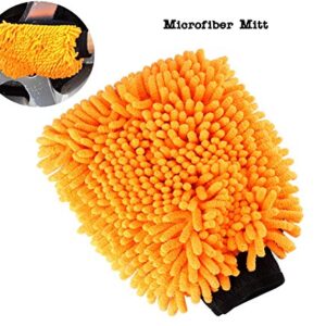 SCRUBIT Car Wash Mitt Car Scrubber - 2 Pack – Scratch-Free Car Sponges for Washing, Dual Sided Wash Mitts for Car Washing - Premium Car Wash Sponge for Cars, Trucks, and Boats