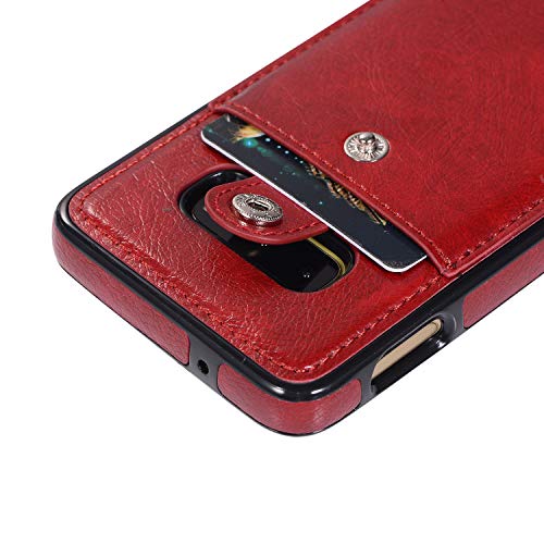 Jaorty PU Leather Wallet Case for Samsung Galaxy S10e Necklace Lanyard Case Cover with Card Holder Adjustable Detachable Anti-Lost Neck Strap Case for Samsung Galaxy S10e,Gold
