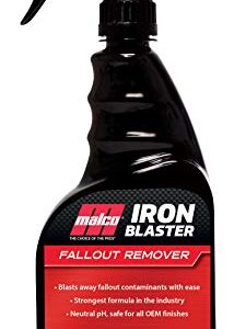 Malco Iron Blaster Fallout Remover - Dissolves Contaminants from Vehicles Such as Rail Dust, Industrial Fallout and Iron Deposits/Restores Paint to a Bright Finish / 22 Oz. (266222)