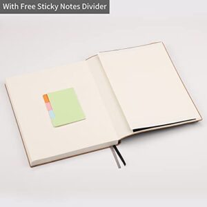 RETTACY College Ruled Leather Notebook 2 Pack - Large Business Notebook with 408 Pages,Work Notebook with 100gsm Thick Paper,7.6" X 10"