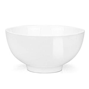 Foraineam 12 Pack 10 Ounces Porcelain Small Bowl Set White Round Bowls (10 fl oz)