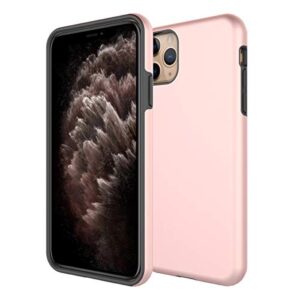 saharacase-classic series case shockproof military grade drop tested for iphone 11 pro 5.8" (2019) (rose gold)