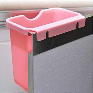 Earchy Creative Cabinet Door Hanging Debris Desktop Plastic Trash Can Wastebaskets Bedroom Living Room Office Trash Can Plastic Trash Can