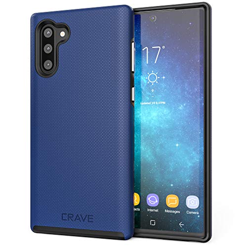 Crave Note 10 Case, Dual Guard Protection Series Case for Samsung Galaxy Note 10 - Navy