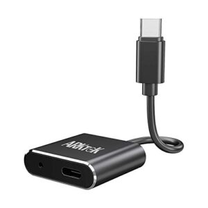 arktek usb-c to 3.5mm audio adapter usb type c to headphone jack aux hi-res with dac pd fast charge adapter for pad pro 2018 pixel 4 and more devices