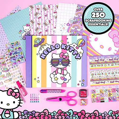 Hello Kitty All-in-One DIY , Design Your Own Scrapbook with Over 250 Scrapbooking Essentials, Great Hello Kitty Toys for Weekend Activity, Photo & Keepsake Album for Kids Ages 5, 6, 7, 8, 9